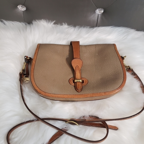 Dooney & Bourke crossbody tan/brown all leather - Picture 10 of 12
